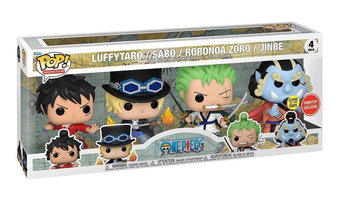 4Pack Luffy Taro/ Sabo/ Roronoa zoro/ Jinbe