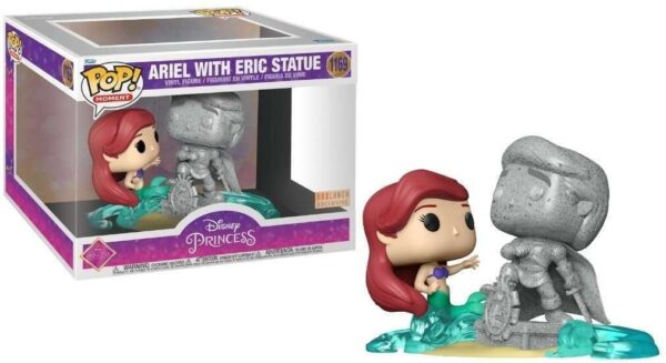 Ariel With Eric Statue