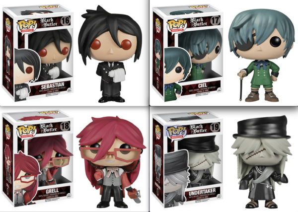 Set 4 Black Buttler