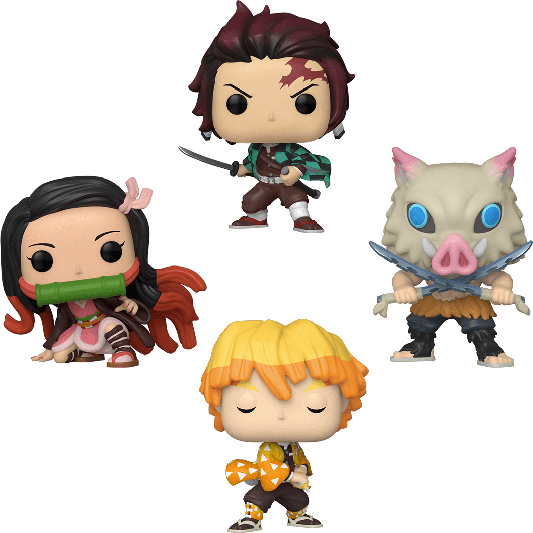4Pack: Tanjiro Kamado/ Nezuko Kamado/ Zenitsu Agatsuma/ Inosuke Hashibira - Image 2